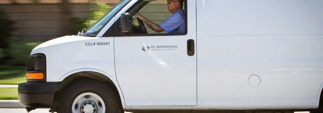 KIC Refrigeration service vehicle serving Paducah area